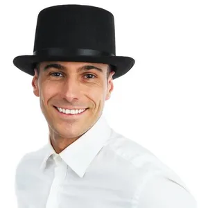 Comparateur de prix : Chapeau Haut de Forme Noir - Mixte - Grand Modèle