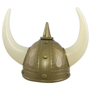 P'TIT CLOWN - 31014 - Casque de Viking avec Pointe Adulte - Cornes Longues - Taille Unique pas cher