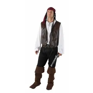 Motomo Gilet sans manches - simili cuir marron - taille uniqueVendu parfnac-be