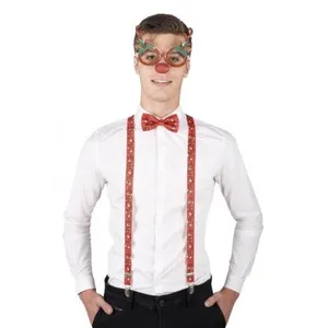 JOUR DE FETE Set de Noël - Lunettes, Noeud Papillon et Bretelles - Renne pas cher