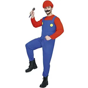 P'tit Clown Déguisement Homme Plombier Rouge
