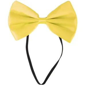 20 Noeud papillon tissu Jaune Fluo Adulte pas cher