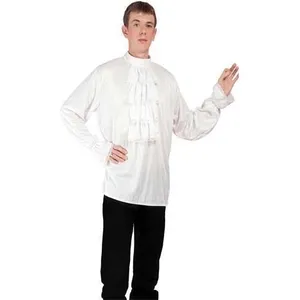 Chemise blanche à jabot - Taille S/M et L - Convient pour déguisement ... pas cher