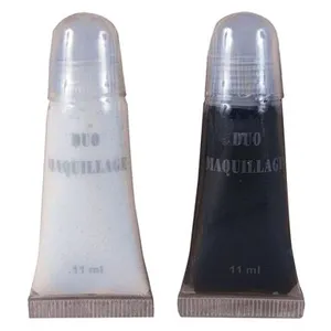 Comparateur de prix : Fard gras tube blanc et noir - Maquillage Halloween - Mixte