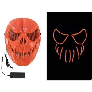 Masque lumineux - PTIT Clown - re15003 - Citrouille terrifiante - LED ... pas cher