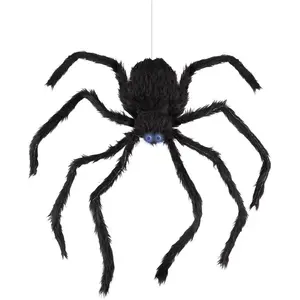 PTITCLOWN Araignée grimpante animée 80 cm - Décoration de fête Halloween - Noir pas cher