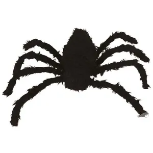 ARAIGNÉE VELUE DÉCORATIVE 160CM NOIR