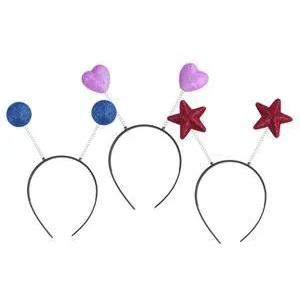 Serre-tête ressorts paillettes - formes et co... pas cher