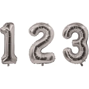 Ballon aluminium chiffre argenté 85 cmVendu parrakuten