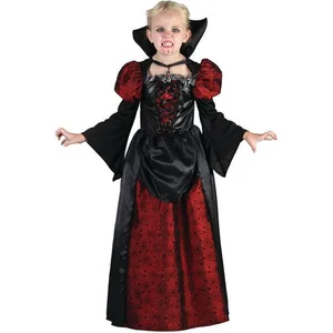 P'TIT Clown Halloween Kinder Verkleedjurkje Meisjes Vampier gravin - Maat 110-120 pas cher