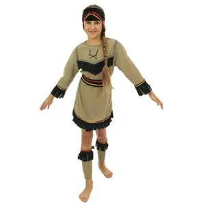 Déguisement enfant d'indienne pour fille - Luxe - Taille S - Effet vel...Vendu parcdiscount
