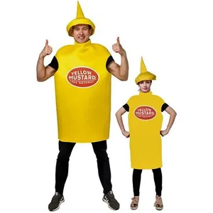 Costume humoristique adulte moutarde jaune (x1) REF/88293 - ptit clown pas cher