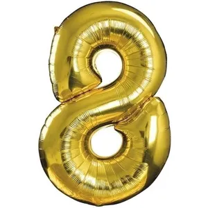 Ballon - PTIT CLOWN - re70008 - Chiffre 8 - Aluminium mylar - 30 cm - ... pas cher