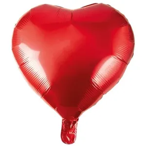 Ballon aluminium - PTIT CLOWN - re71901 - Coeur rouge 37 cm - Mylar haute qualité - Compatible hélium pas cher
