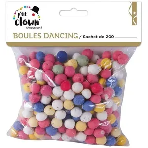 P'TIT Clown re71502 - Boules dancing multicolores, sachet de 200 pas cher
