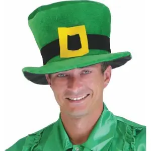 Chapeau Saint Patrick boucle jaune pas cher