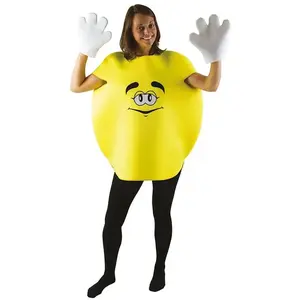 Comparateur de prix : PTIT CLOWN DÉGUISEMENT BONBON ROND JAUNE ADULTE TAILLE UNIQUE