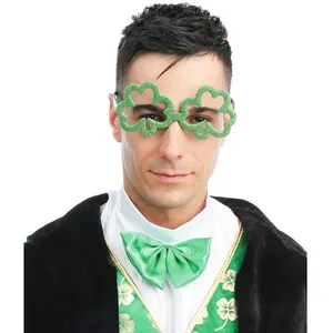 PTIT CLOWN 1 Paire de lunettes trèfles REF/23243 (Accessoire déguisement fête St Patrick) pas cher