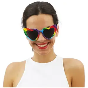 PTIT CLOWN - Regenboog hart glazen voor volwassenen pas cher