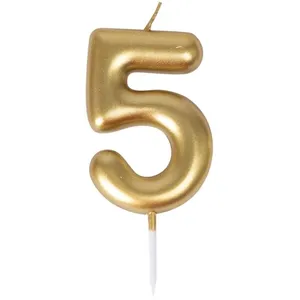 Bougie Anniversaire - PTIT CLOWN - Chiffre 5 - Or pas cher