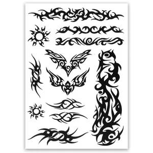 Jeu de Tatouage - PTIT CLOWN - Tribal - Tatouages Éphémères - Couleur ...