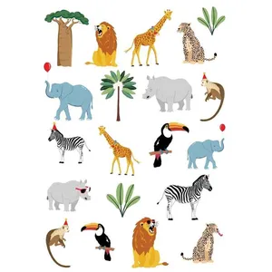 Tatouages animaux de la savane pas cher