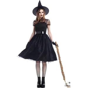 Déguisement sorcière noire femme - Marque inconnue - Robe effet tulle ... pas cher