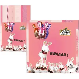 PTIT CLOWN - 20 Raving Rabbids papieren servetten 33 x 33 cm