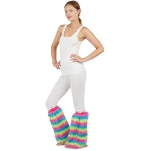 Jambières Disco en peluche multicolore 40cm - PTIT CLOWN - pour adulte... pas cher