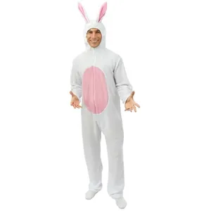 SANS Déguisement Lapin Blanc Adulte PtitClown - Costume une pièce avec... pas cher