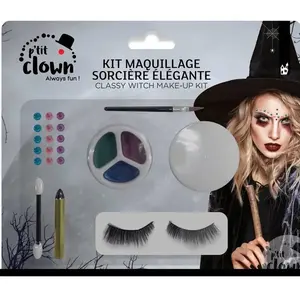 Make Up Kit Pretty Witch, Halloween Heks Make up - Oogschaduws ,strass... pas cher
