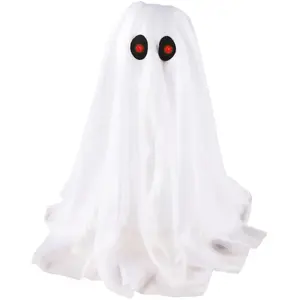 Automate Petit fantôme MDR à poser - PTIT CLOWN - Automate Halloween Animé Sonore Lumineux - Animatronique - Animatronics -34 cm pas cher