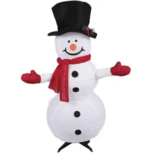 PTIT CLOWN 1 Grand Bonhomme de neige lumineux à poser 110cm REF/22831 (Décoration d'intérieur ou extérieur de Noël) pas cher