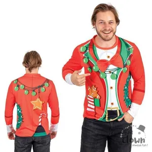 T-shirt de Noël - PTIT CLOWN - Veste Smoking - Rouge - 100% coton - Ma...