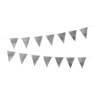 PTIT Clown re22582 - Guirlande Fanions pailletés Argent