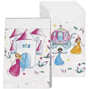 P'tit Clown Re22509 - Lot De 8 Sachets Anniversaire Princesses
