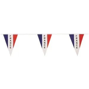 GUIRLANDE À FANIONS PLASTIQUE TRICOLORE FRANCE 5MVendu parrakuten