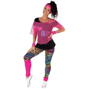1 T-shirt résille rose fluo pour femme taille adulte unique REF/22666 ... pas cher