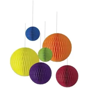 Boules alvéolées - PTIT CLOWN - re22647 - Lot de 6 - Multicolore - Pap...