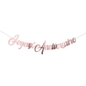Guirlande - PTIT CLOWN - re22617 - Joyeux Anniversaire - Rose Gold - 2...