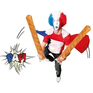 Comparateur de prix : PTIT CLOWN Clap clap gonflable en baguettes de pain de 55 cm (x2) REF/22393 - Compétition équipe de France