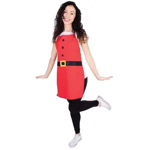 PTIT CLOWN Tablier rouge adulte du père Noël (x1) REF/22369 pas cher