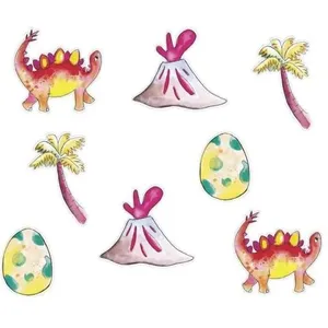 P'TIT Clown re22488 - Lot de 40 confettis anniversaire Dinosaures