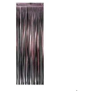 C&L Rideau lamé - chocolat noir matte