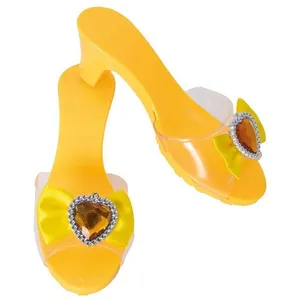 Chaussures de princesse - PTIT CLOWN - 24568 - Jaune - Fille - Ornement coeur brillant pas cher