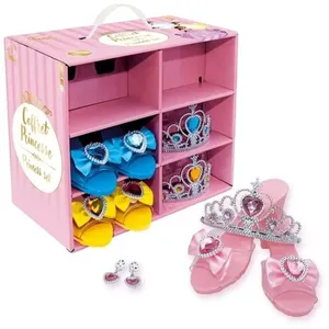 Coffret dressing princesse - 3 couleurs - PTIT CLOWN - 24516 - Carvanaval Halloween Cosplay Fête Costumée pas cher