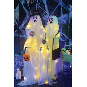 Automate Famille de 4 fantômes - PTIT CLOWN - 24064 - Automate Hallowe... pas cher