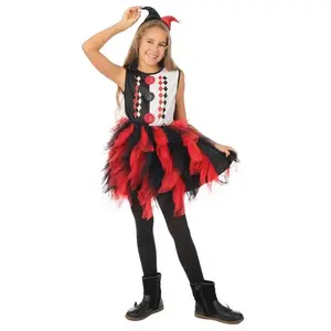 Déguisement Arlequin avec Froufrou Fille - PTIT CLOWN - Costume Enfant... pas cher