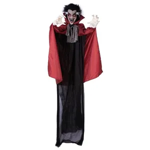 Automate Halloween à suspendre - PTIT CLOWN - Animé et sonore - Effets lumineux - Hauteur 180 cm pas cher