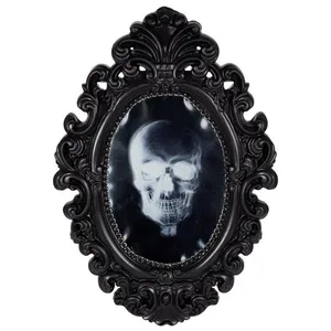 Miroir hanté Halloween - PTIT CLOWN - Sonore et lumineux - Automate Halloween - Dimensions 33 cm - Décoration immersive pas cher